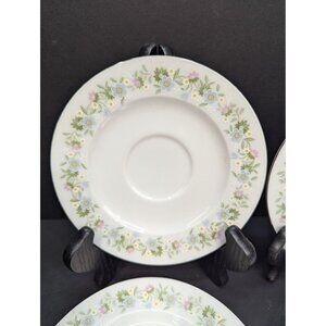 Johann Haviland Forever Spring Pattern Lot of 4 Porcelain Replacement Saucers